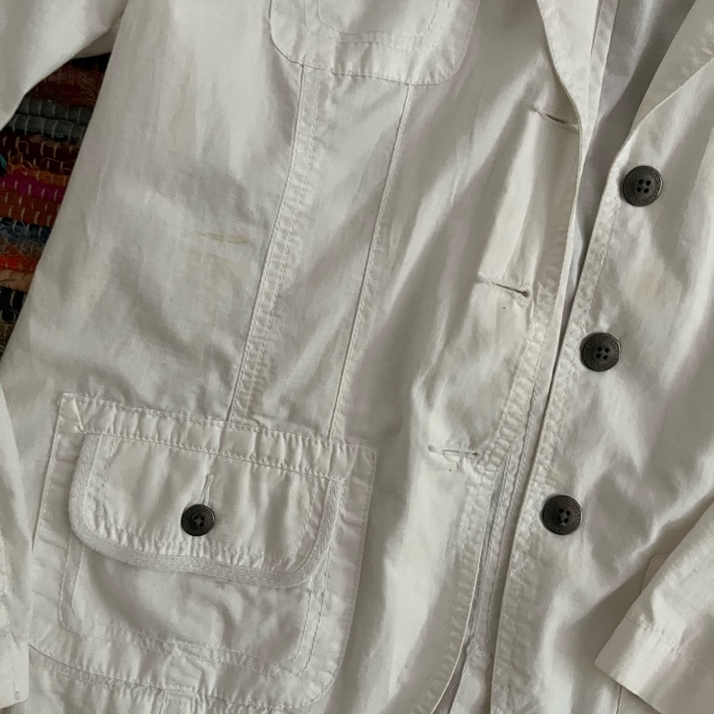 Chicos White Button Down Jacket - image 2